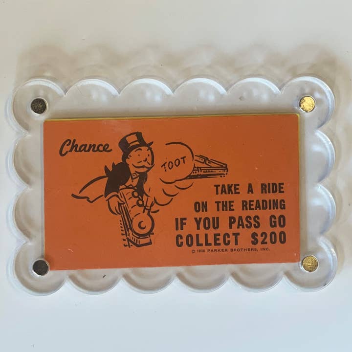 The Mustache Cat Made - Wholesale Magnet - Vintage Monopoly Chance Card Magnet7