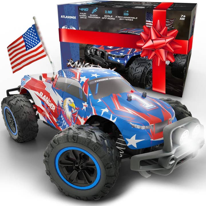 Atlasonix - Wholesale Toy Car/Truck - Kids - Fast RC Car 4x4 Truck - 36 mph 1:16 Brushless Motor RC Car
