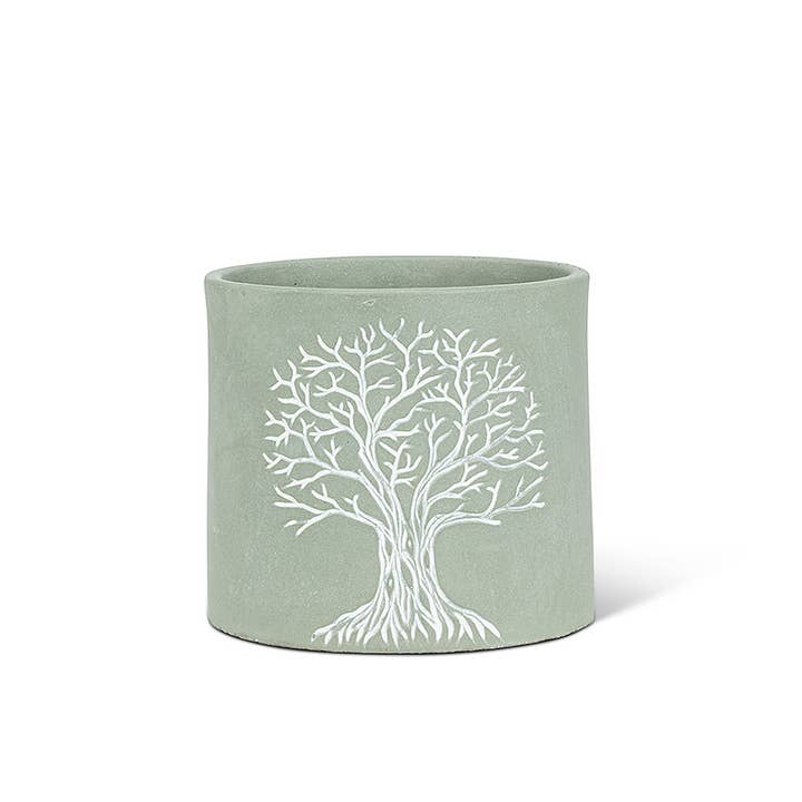 Abbott - Wholesale Plant Pot - Tree of Life Planter - Folk-Art Style Graphic