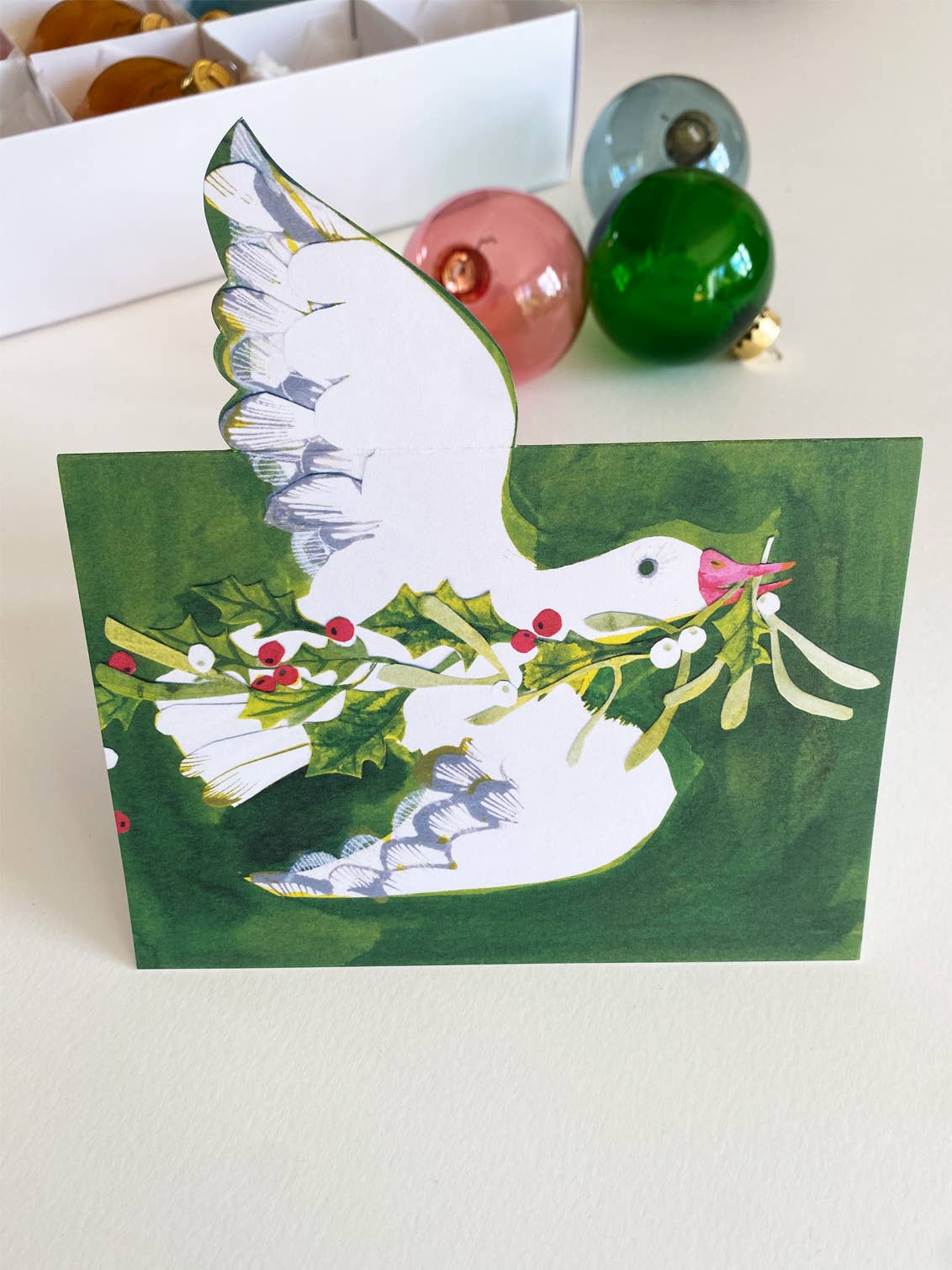 Esther Kent Design - Wholesale Christmas Card - Christmas Goose Mantelpiece Card7