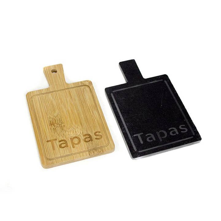 SERVEUR TAPAS ARDOISE / BAMBOU pour la vente par Aktual / Dekora Import S.A