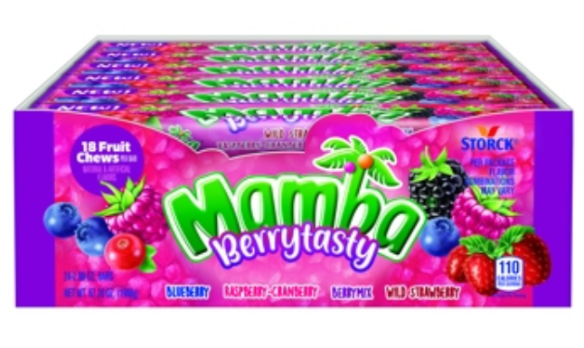 iSweet.ca – wholesale Gelégodis – Mamba Stick - Berrytasty 2,8 oz X 24 enheter0