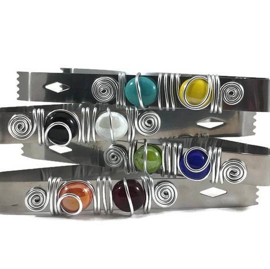 Beaded Wire Wrapped Serving Tong, Buffet and Candy Utensil for wholesale by Swiddles Inc