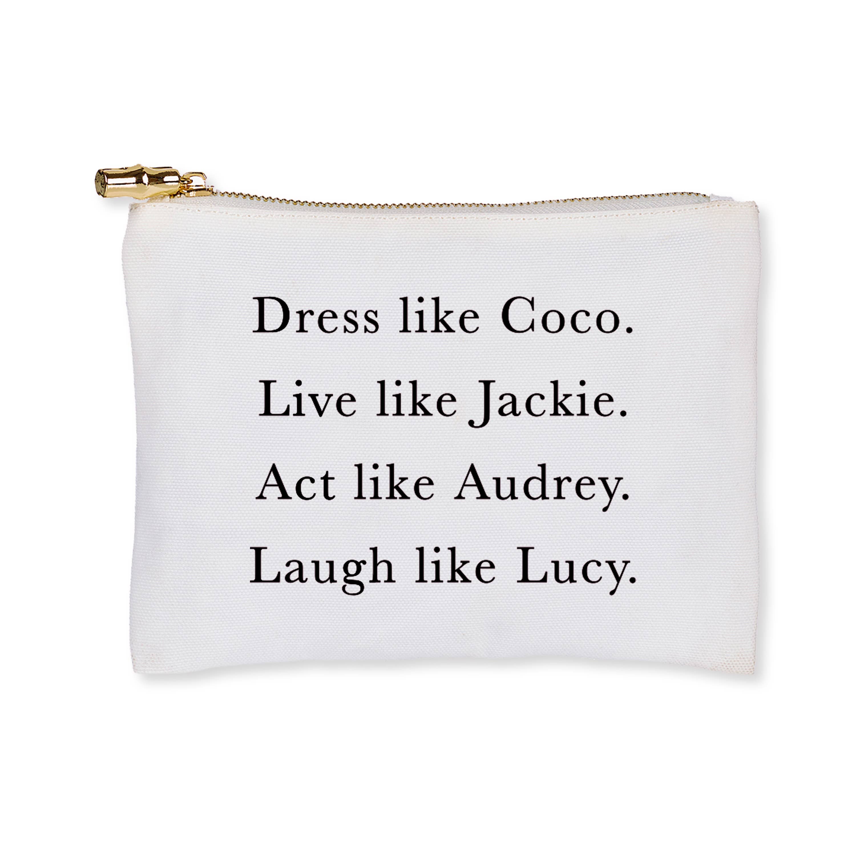 Toss Designs - Wholesale Makeup/Cosmetic Bag - Flat Zip - Dress Like Coco