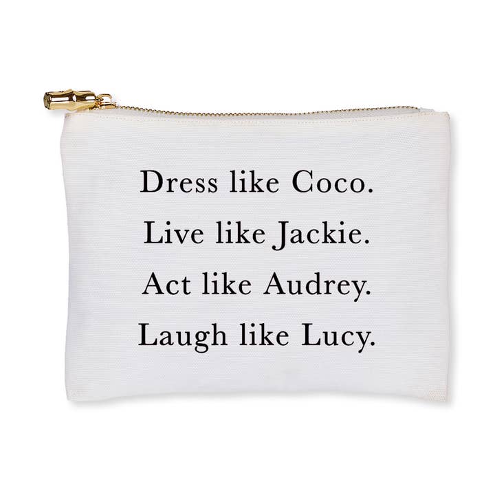 Toss Designs - Wholesale Makeup/Cosmetic Bag - Flat Zip - Dress Like Coco0