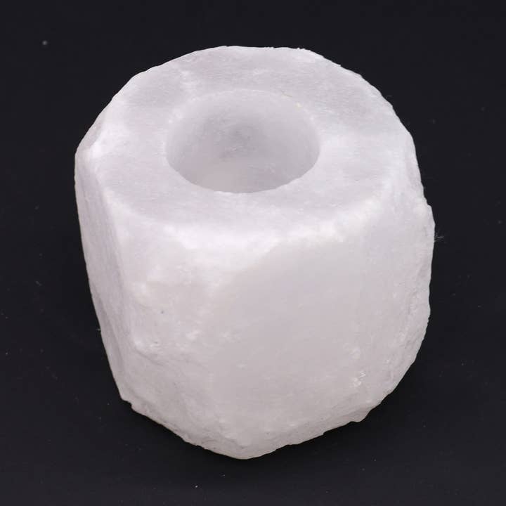 Himalayan salt crystal rock candle holders for wholesale by Cristaux & Bien-Être