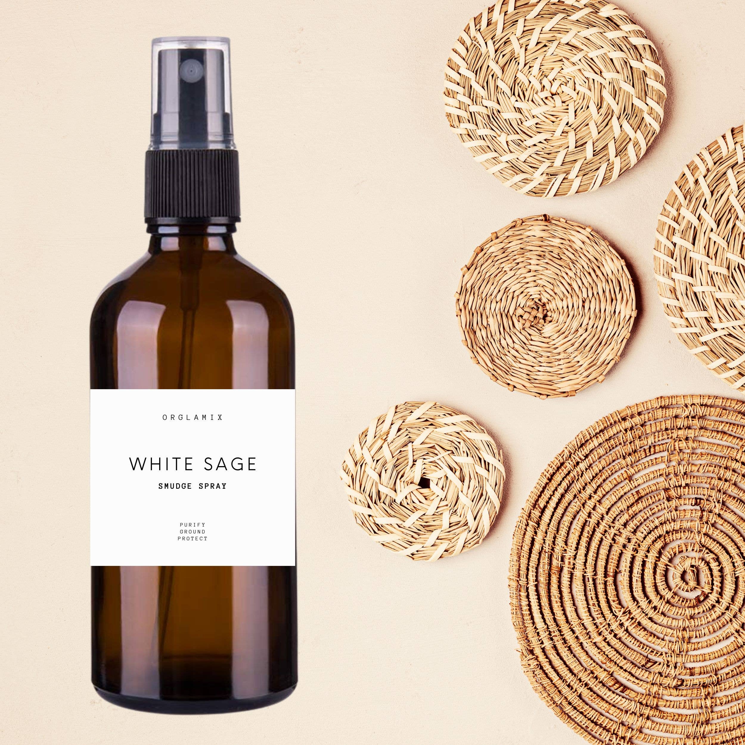 Orglamix - Vente Spray d'ambiance à la sauge - Spray de Sauge Blanche | Nettoyage d’Espaces, Objets et Cristaux4