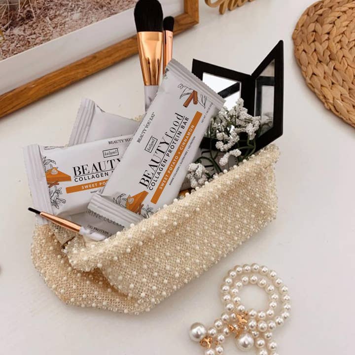 Kalumi BEAUTYfood - Wholesale Snack Bar - Sweet Potato + Cinnamon Collagen Protein Bar (9 Bars)3