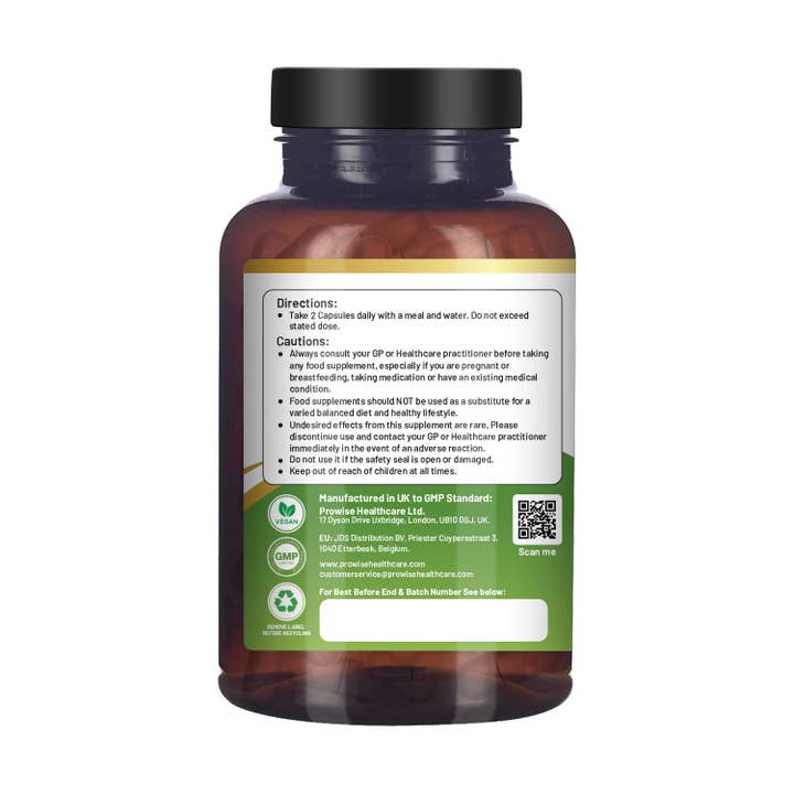 Prowise Healthcare - Vente Supplément oral/vitamine - Capsules Complexe de Vinaigre de Cidre 1300 mg - 180 capsules | Prowise Healthcare2