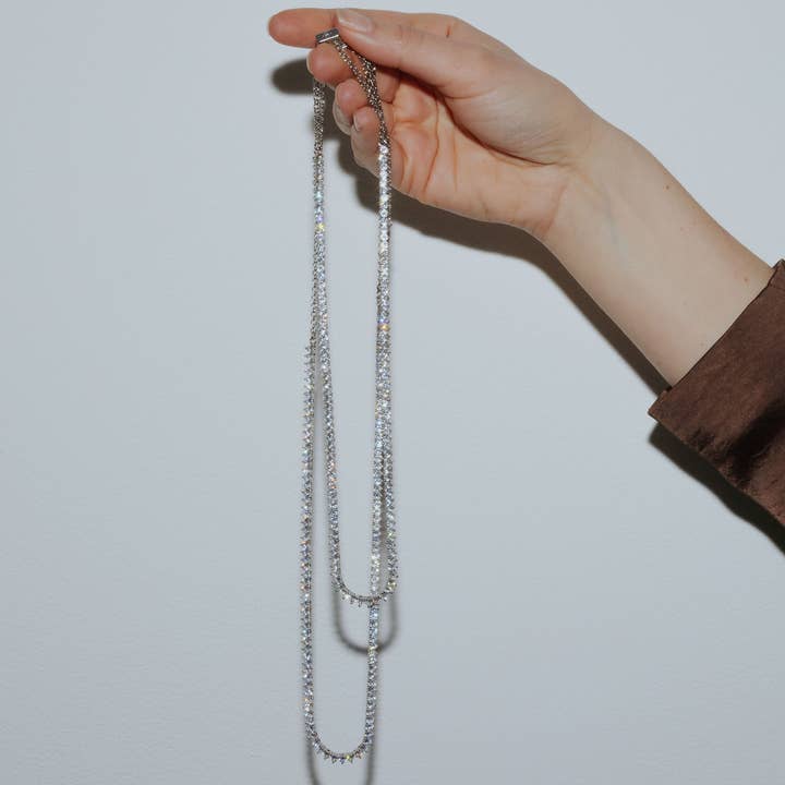 Loren Hope - Wholesale Link & Chain Necklace - Mercer Slider Tennis Necklace8