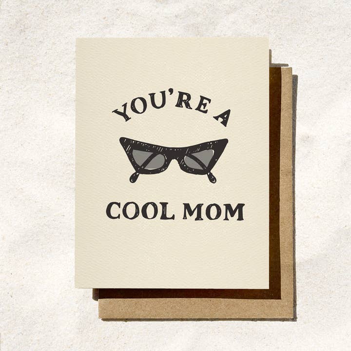 Cool Mom Card | Funny Mom's Day Card | Sunglasses for wholesale by Daydream Prints