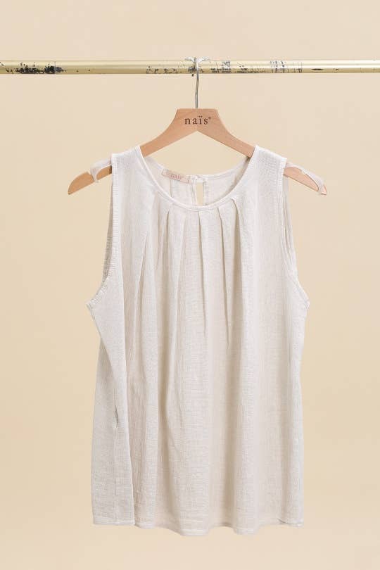 NAÏS PARIS – Engroshandel Bluse - Dame – Top med flæsekant ved halsen0