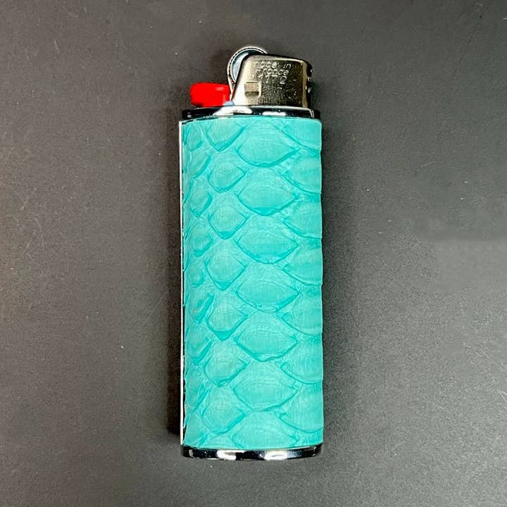 Robin's Egg Blue Classic Bic Lighter Taske for engroshandel hos Haus of Topper