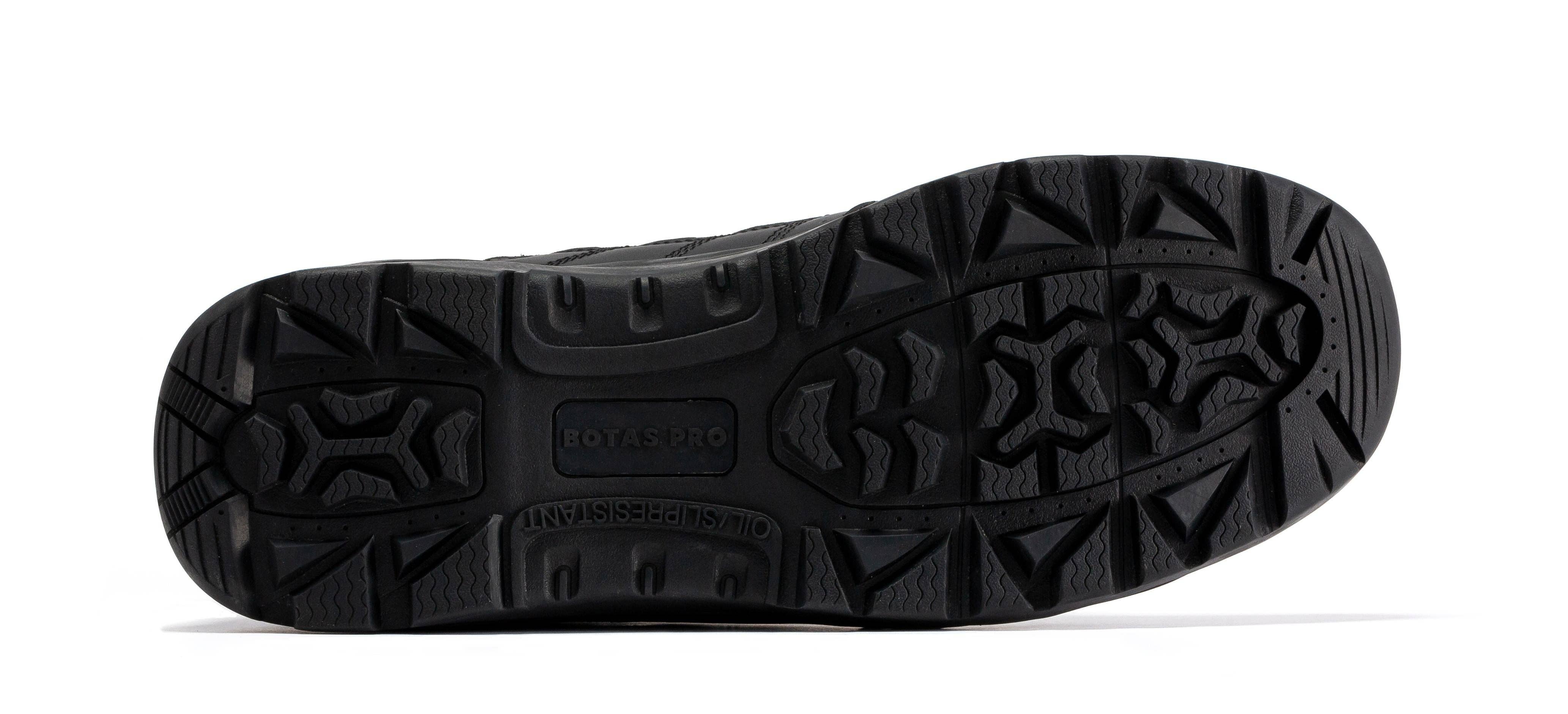 Botas Pro Black Men's 8 inch Side Zipper Rubber Sole Tactical Boots BMP110BK for wholesale on Faire4