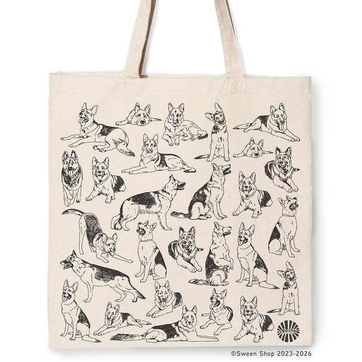 German Shepherd Cotton Canvas Tote Bag Pet Boutique Dog Gift for wholesale by Sween Shop