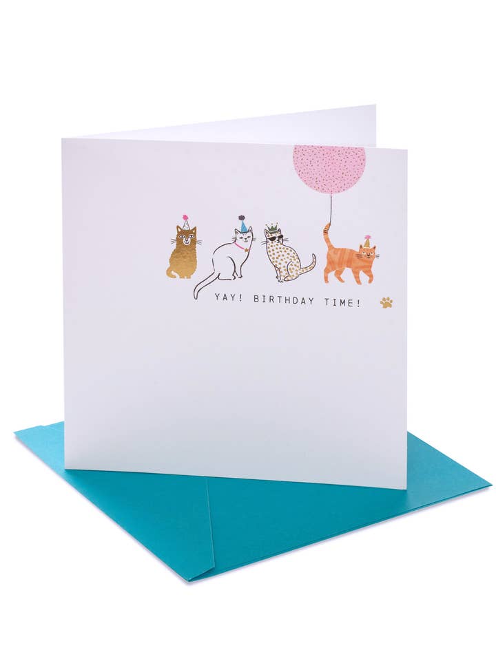 Birthday Card - Cats Design for wholesale by UK Greetings