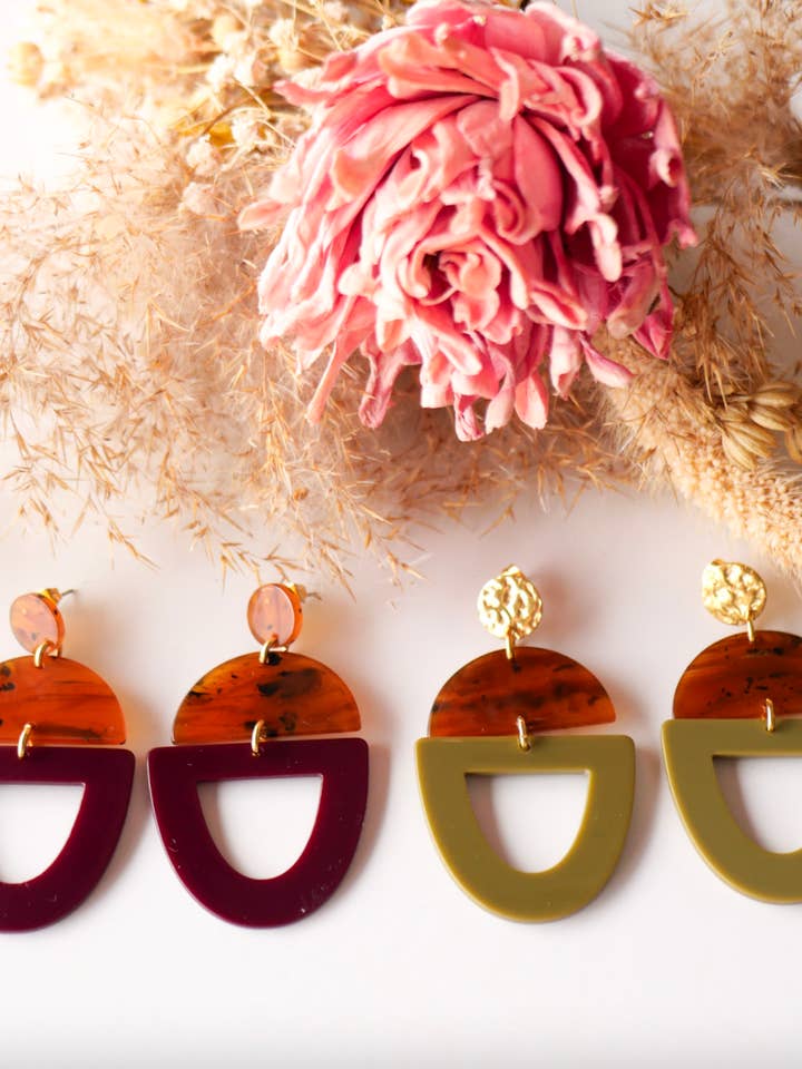 Oliv Earrings for wholesale by Azeria Création