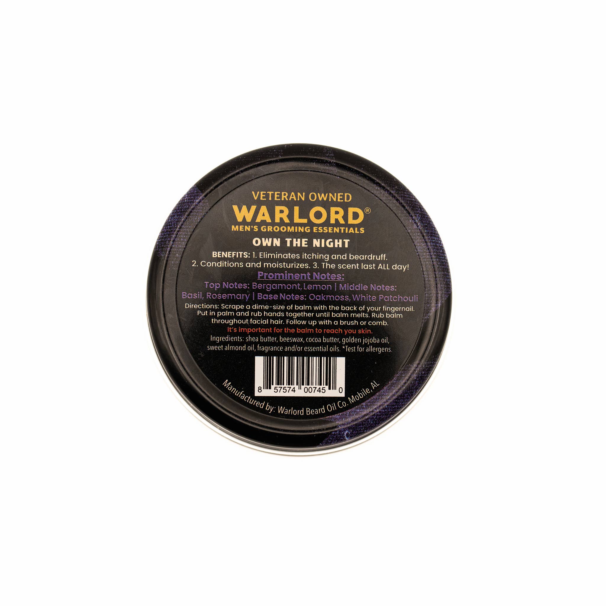 Warlord - Men's Grooming Essentials | Veteran Owned – Großhandel Bartpflegeprodukte – Dark 30 Bartbalsam4