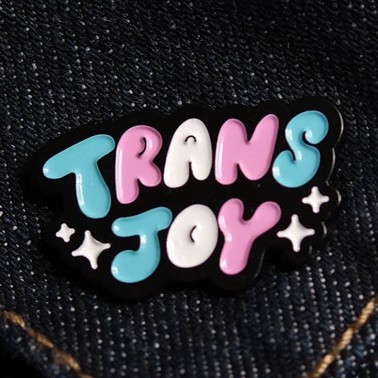 Bianca's Design Shop - Wholesale Lapel Pin/Button - Trans Joy Pin0