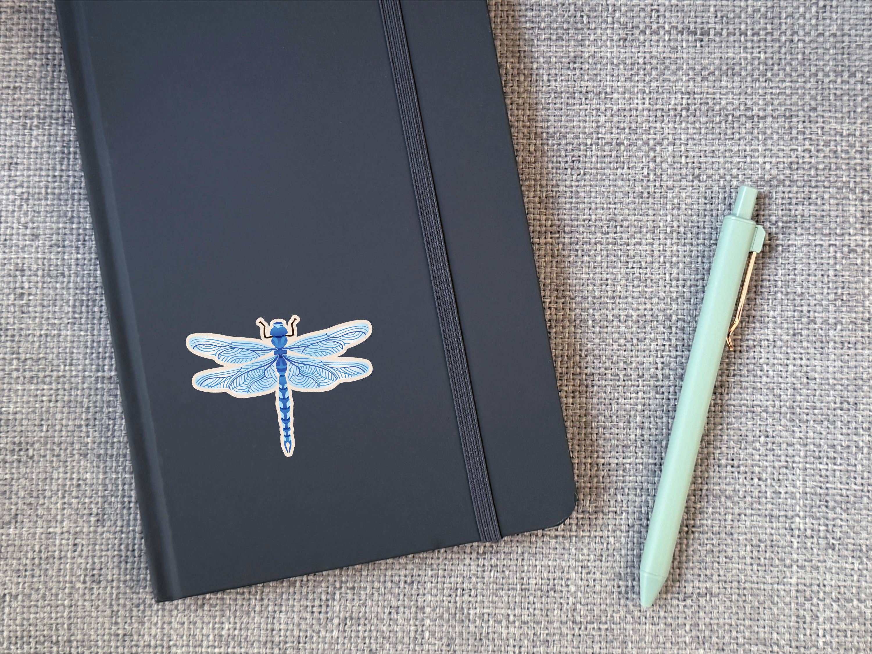 Dandymark - Wholesale Sticker - Blue Dragonfly Vinyl Sticker - 3"2