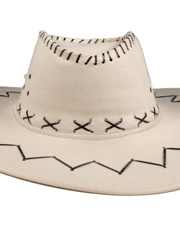 Cappello Stile Cowboy in Nabuk - Adulto - Beige per la vendita all'ingrosso da parte di P'tit Clown