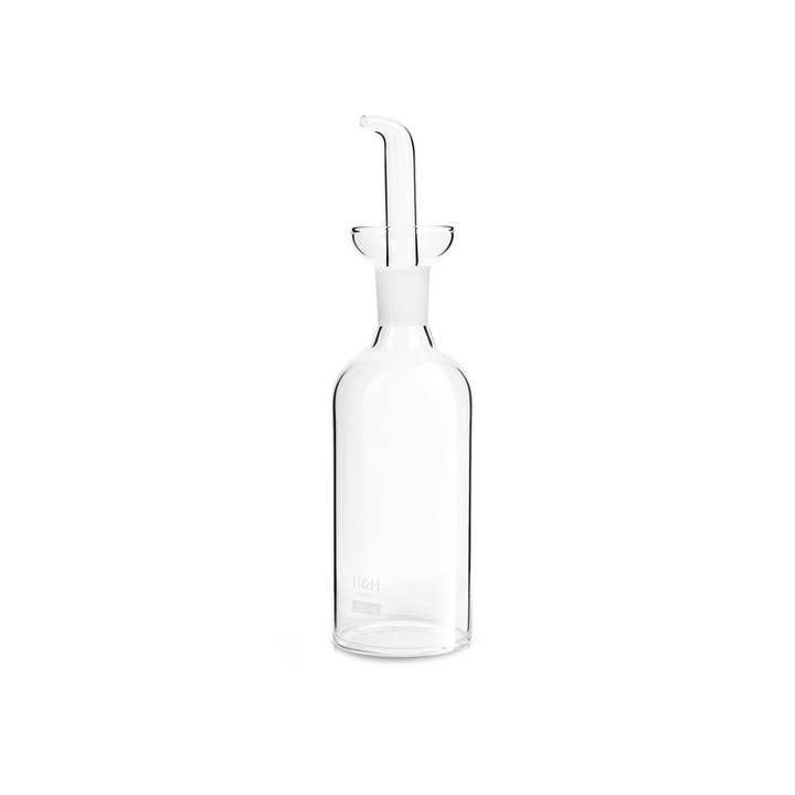 H&H - Wholesale Oil/Vinegar Dispenser - Cylindrical Ampoule in Transparent Borosilicate Glass 250 ml2
