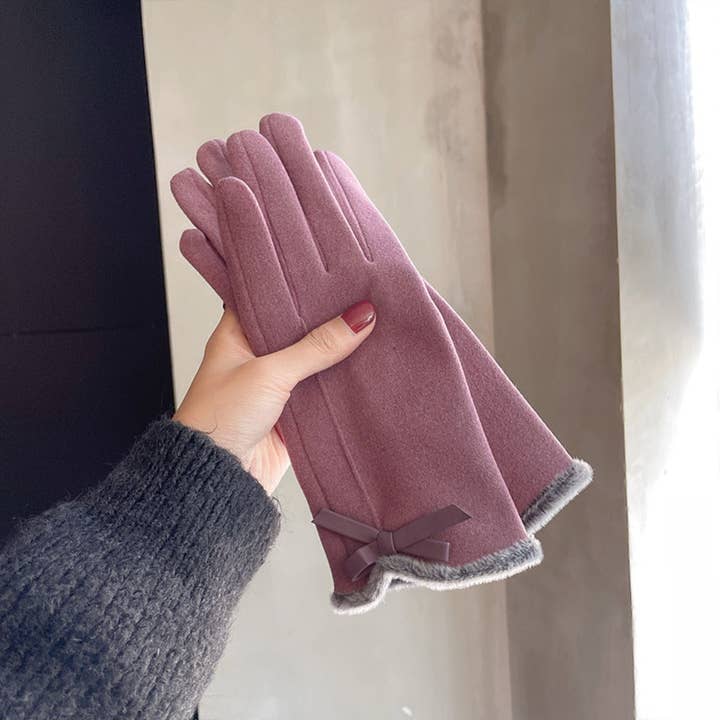 Funkyrel® Atzbranding Limited - Wholesale Gloves - Women's - Gloving - Women's Winter Touchscreen Gloves with bow0