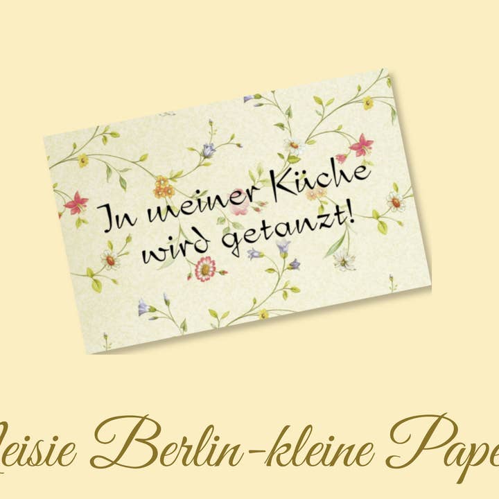 Magnet “People dance in my kitchen!” for wholesale by Meisie Berlin