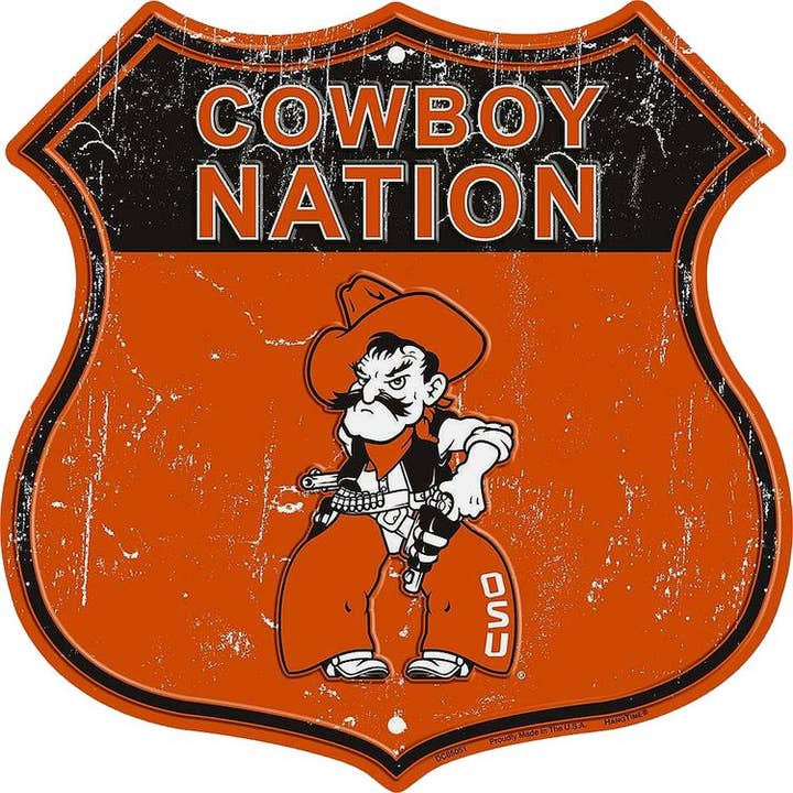 OK State Cowboy Nation - Skjoldskilte for engroshandel hos Signs 4 Fun