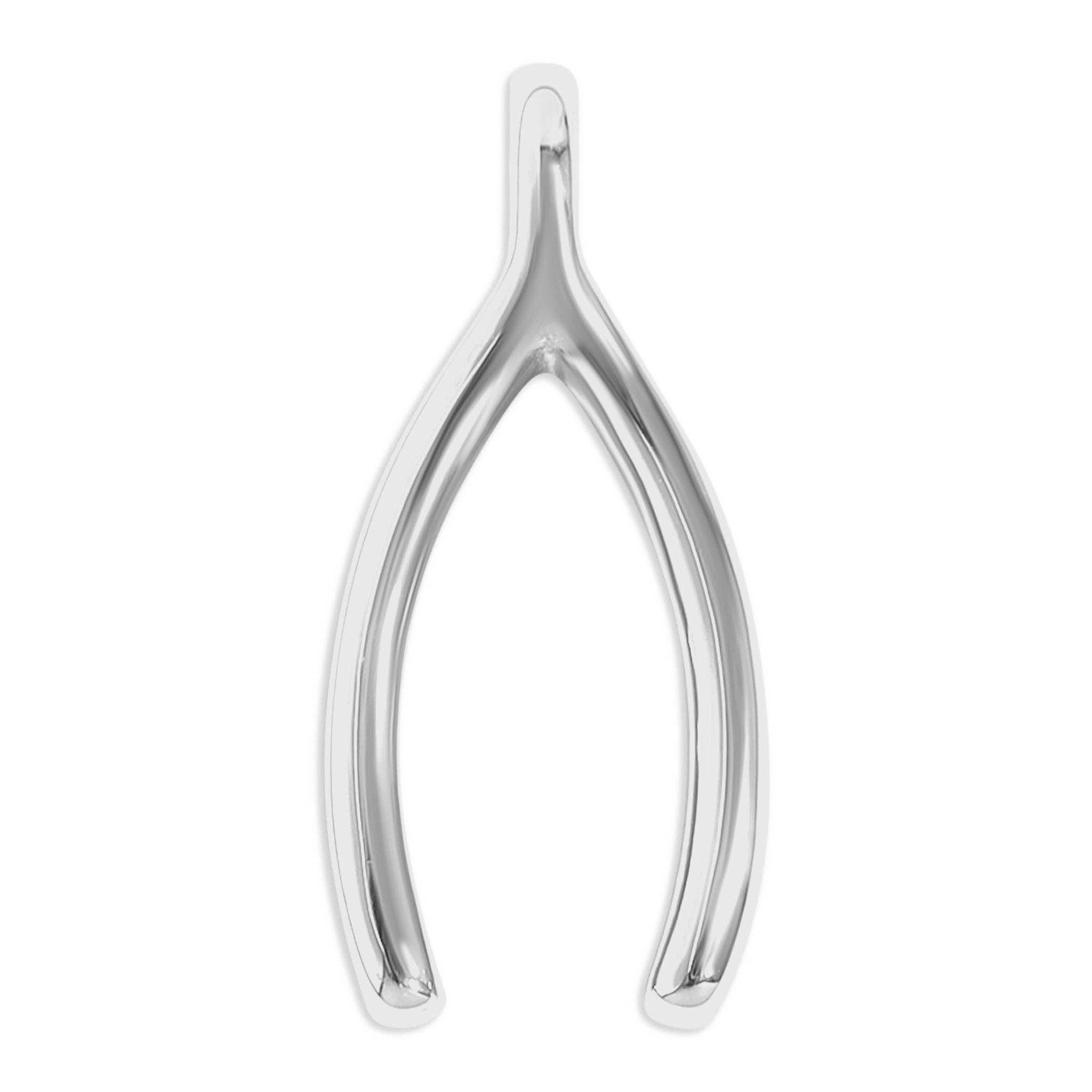 WJW – wholesale Individual charm/pendant – 18K Gold PVD Stainless Steel Wishbone Charm1