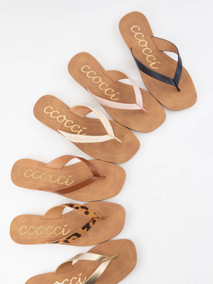 CCOCCI - Wholesale Sandals - Women's - SIA MINIMAL STRAP DESIGN FLIP FLOP THONG SANDALS0