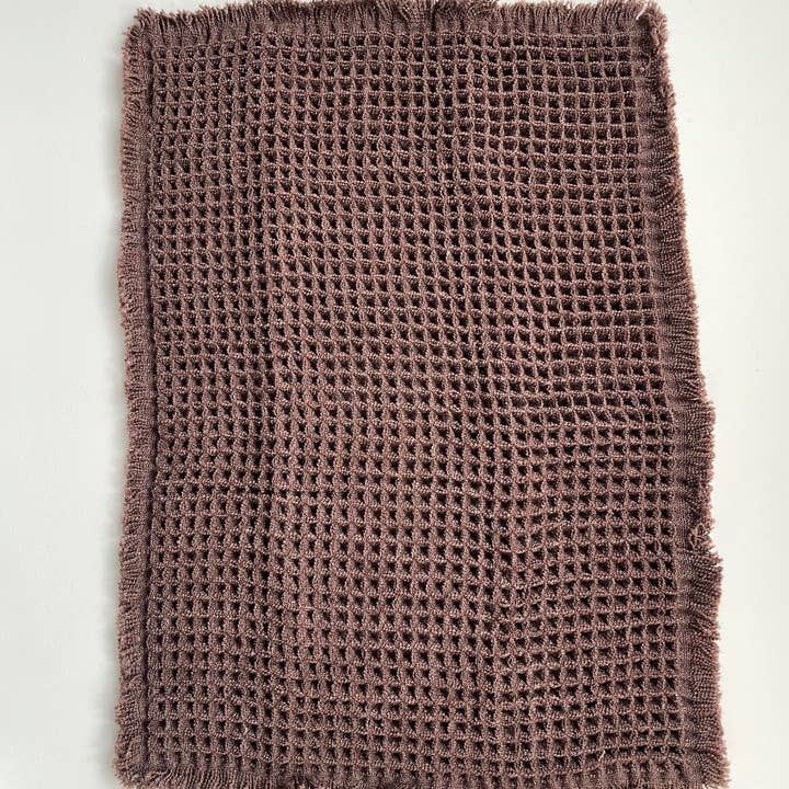 Mama and Tochter - Vendita all'ingrosso Tappetini da bagno - Tappetino da bagno antiscivolo in microfibra a nido d'ape - Cioccolato1