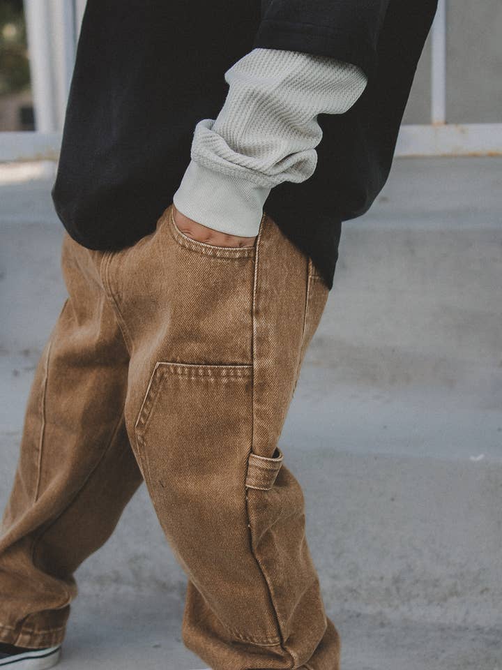 Toddler Double-Knee Carpenter Denim for wholesale by Lucky Link