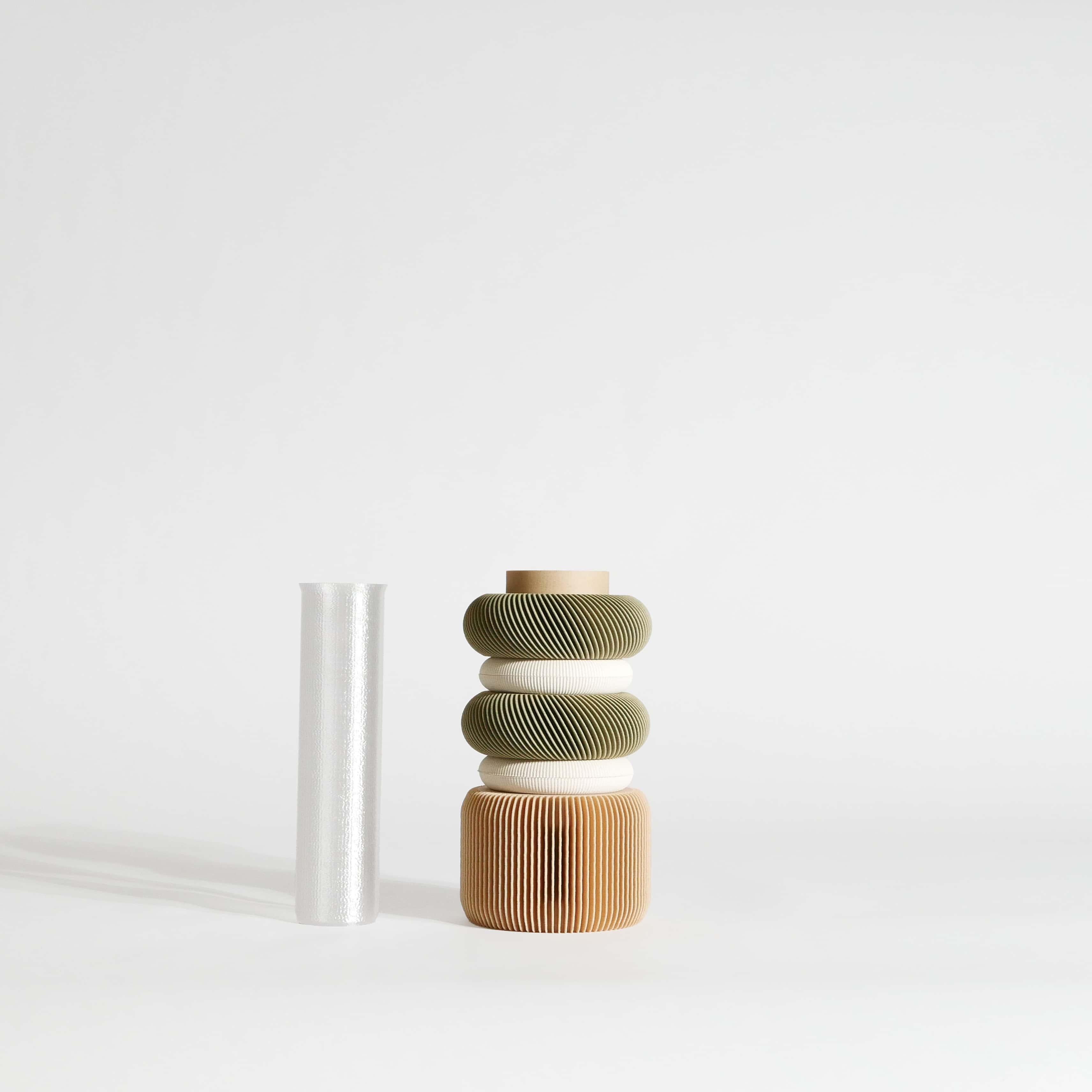 Modular Vase NU Olive Green Rings for wholesale on Faire3