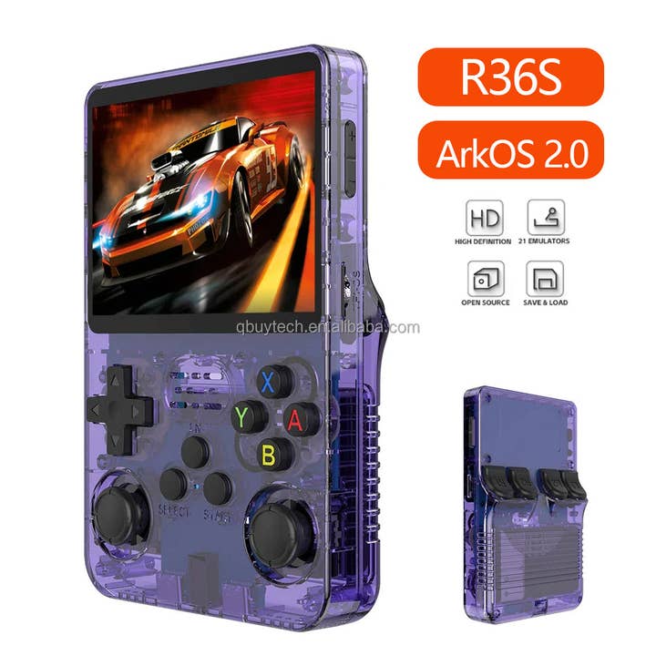 R36S Portable Handheld Retro Arcade Joystick All-in-One Open-Source Gaming Console for wholesale by American Smart