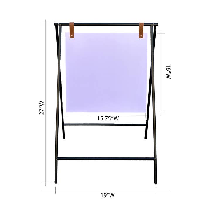 DisplayCanada - Wholesale Outdoor Sign - Small Metal A-Frame Sidewalk Sign with PVC Panel – Durable Outdoor Advertising Sign5