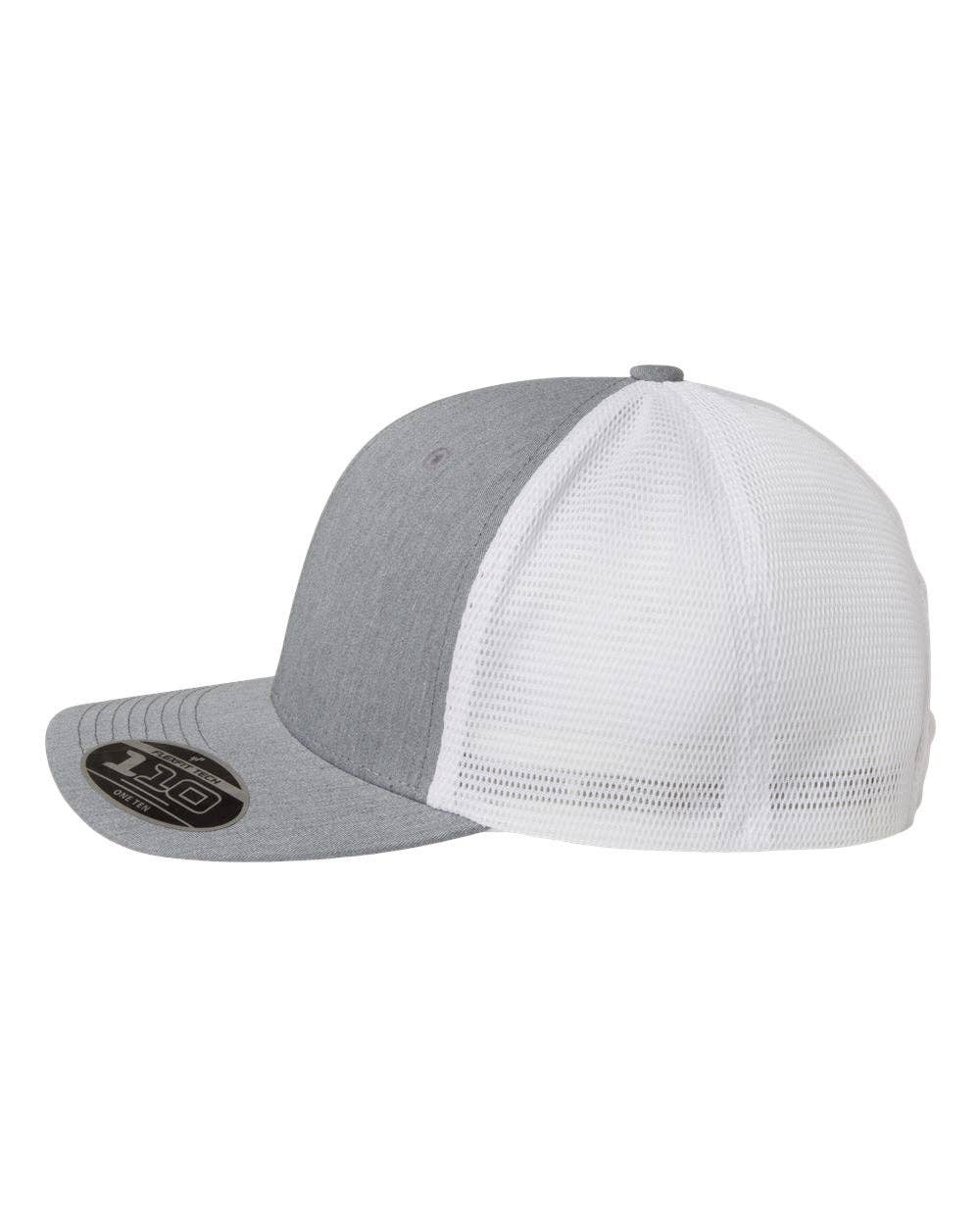 The Park Wholesale - Vente Casquette de camionneur – unisexe - Casquette Flexfit 110M 110® à dos en maille, casquette camionneur - 110M35