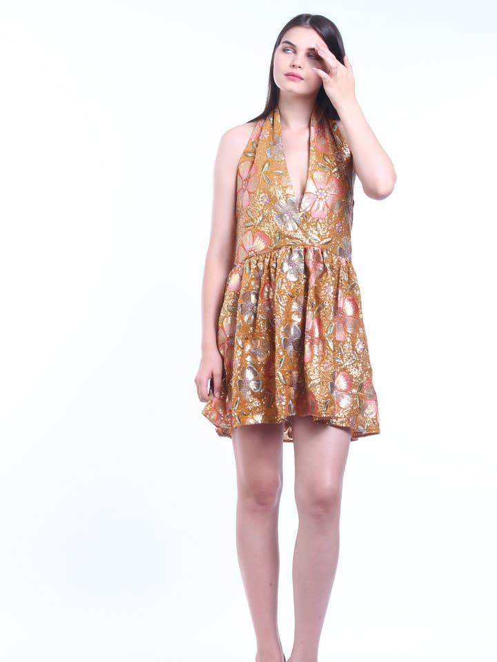 Hand Embroidered Evening Dress a for wholesale by Textures Jaipur