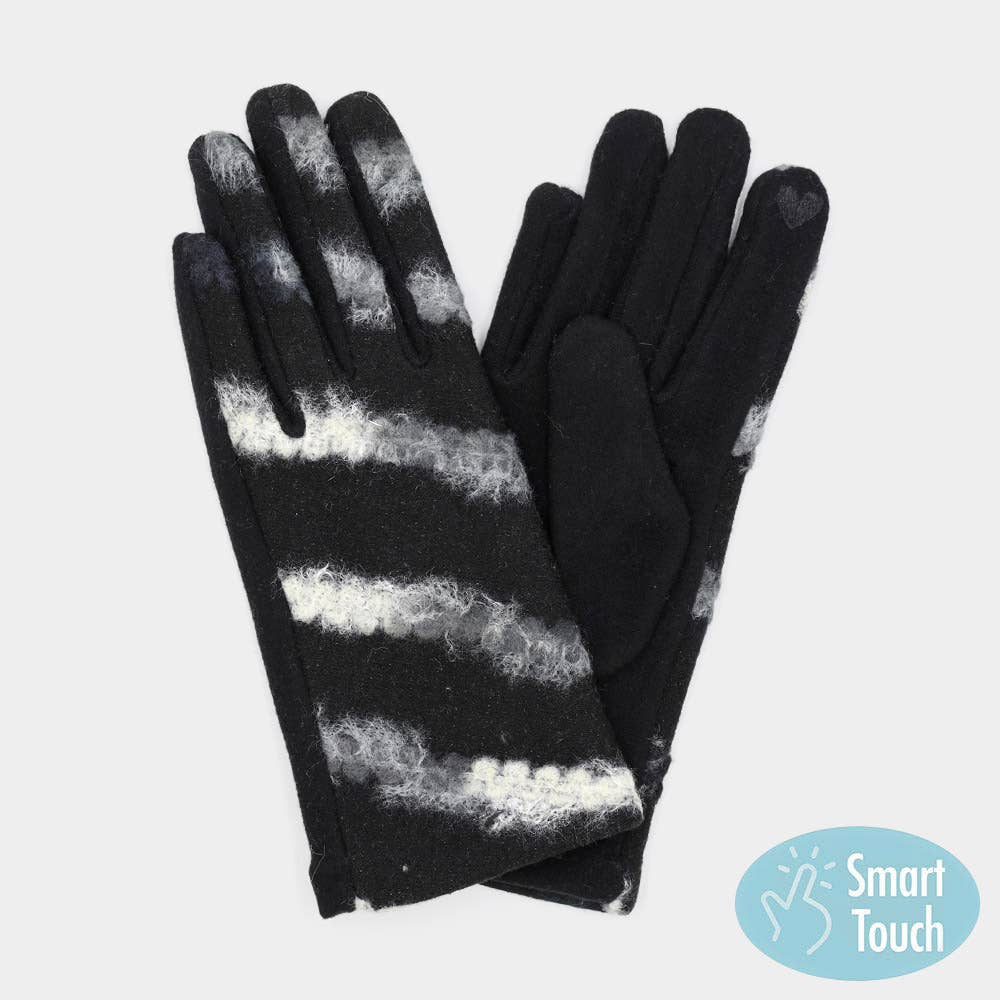 Sensibling Corp. – Luvas - Mulher por atacado – Luvas Smart Touch com padrão de fios multicores1