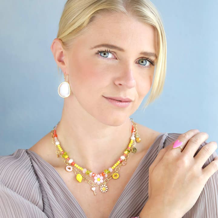 Chic Le Freak - Wholesale Cocktail/Statement Ring - Pink heart ring2