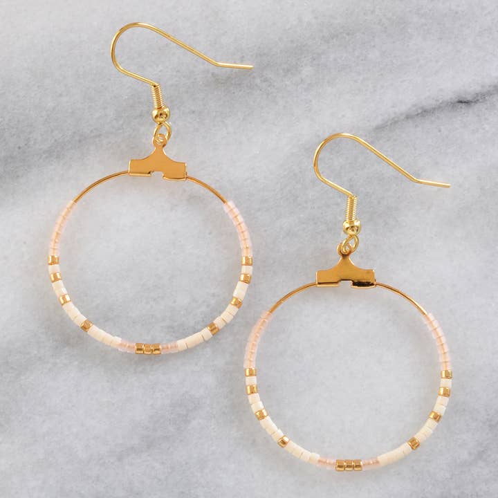 Libby & Smee - Wholesale Hoop Earrings - Small Beaded Hoop Earrings7
