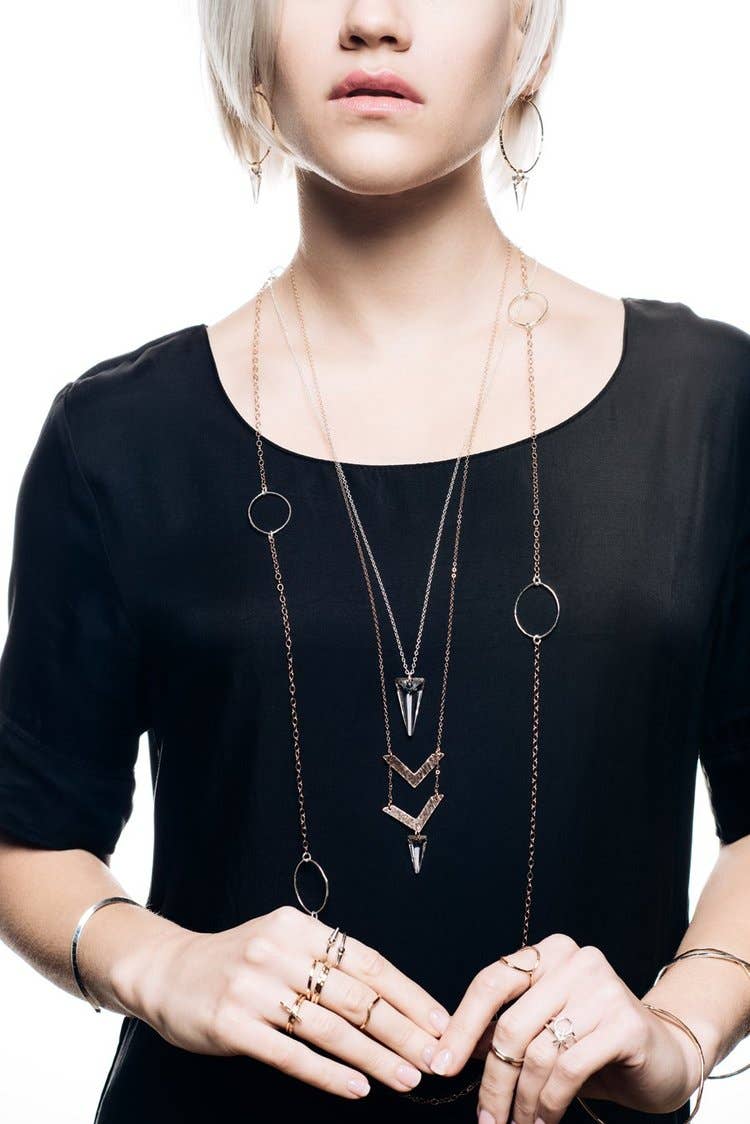 Kenda Kist Jewelry - Wholesale Dangle Earrings - Spike Hoops3