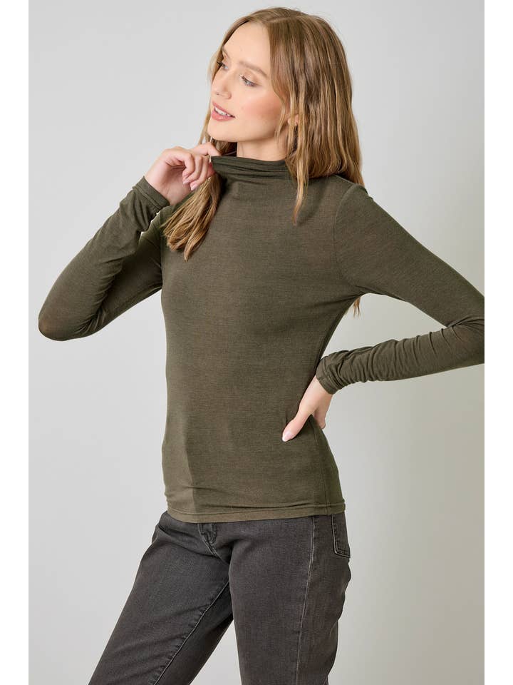 Mystree - Wholesale Knit Top - Women's - 61274 Essential Mock Neck Top16