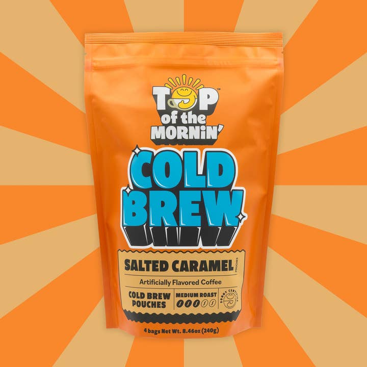Salted Caramel Cold Brew for wholesale by Top of the Mornin' Coffee
