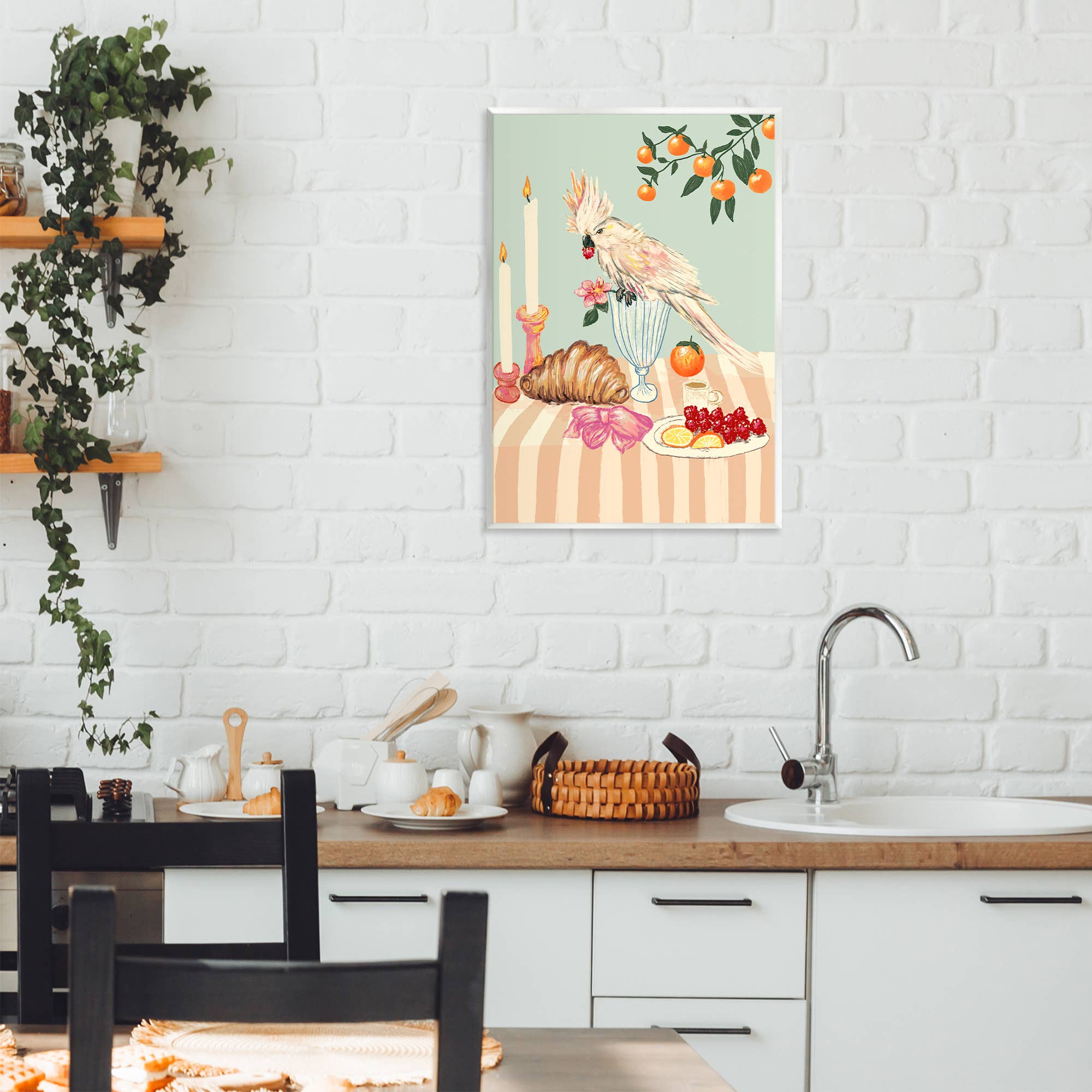 Stupell Industries - Wholesale Wall Sign - Breakfast With Cockatiel Bird Wall Plaque6