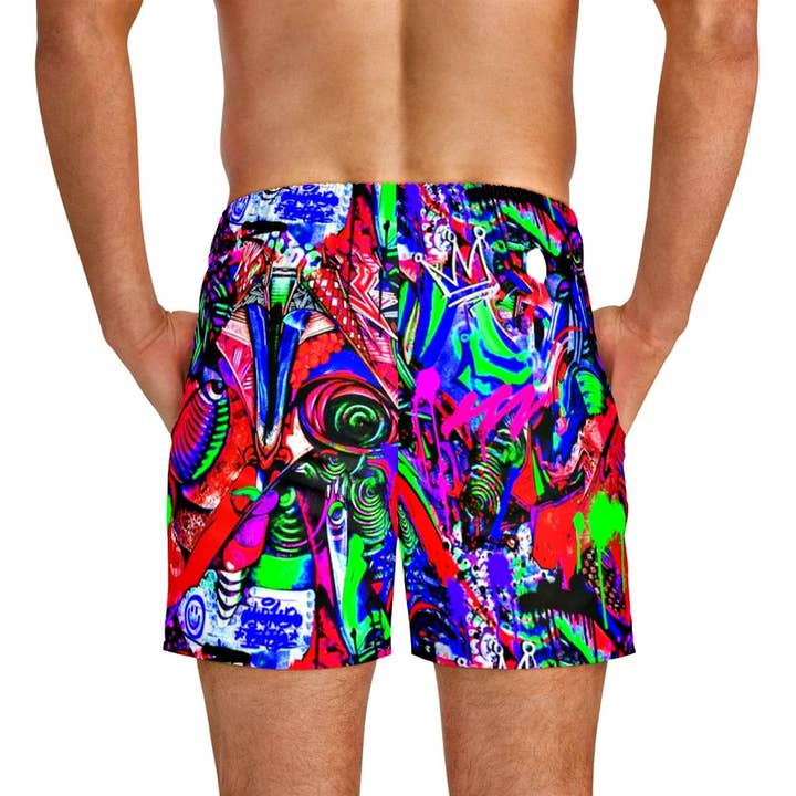 Neon Graffiti zwembroek voor wholesale door King Killers