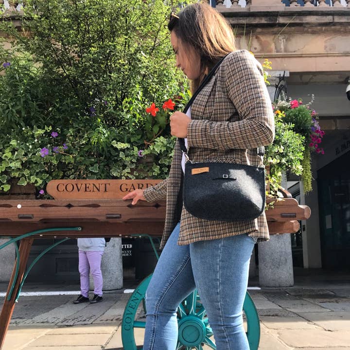 Teddy Bag | Chain Shoulder Strap for wholesale by Lux Felt London