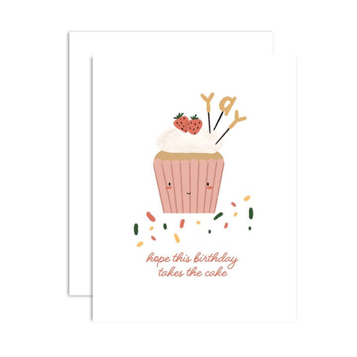 peach & paperie - Wholesale Birthday Card - Birthday Cupcake Greeting Card