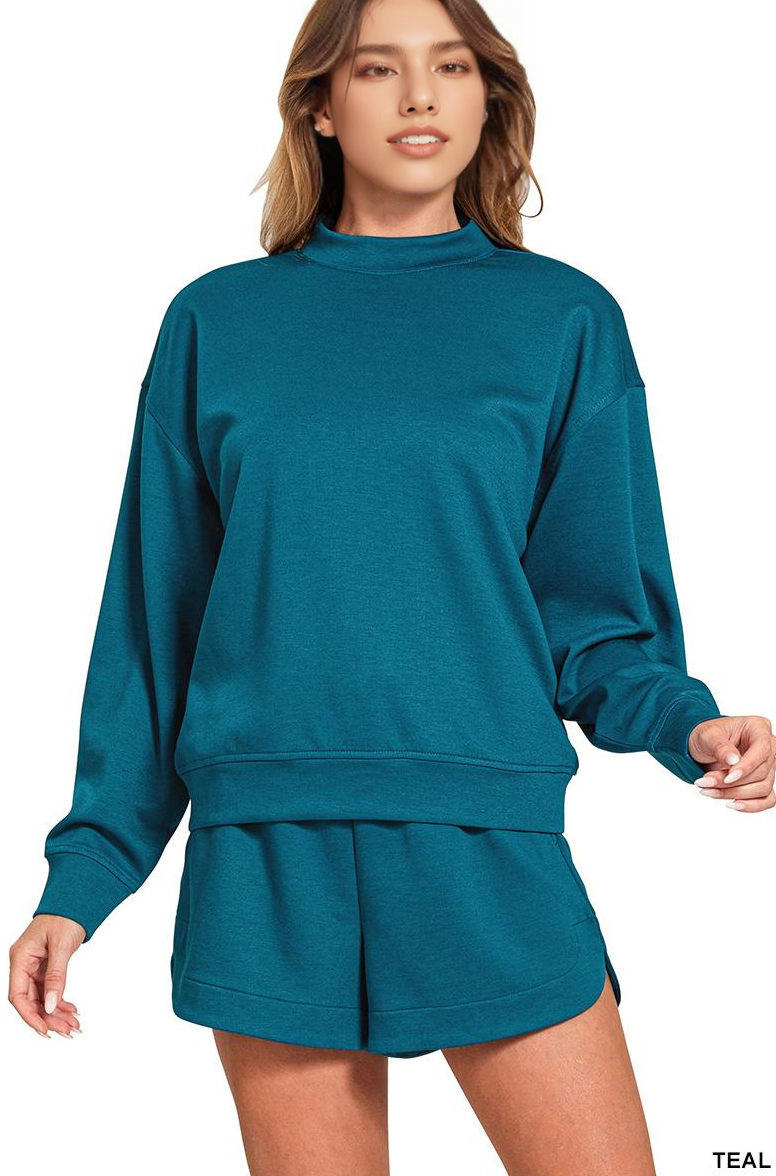 42POPS – wholesale Lounge set – Women's – `.Scuba Top & Dolphin Shorts 2PC Set15