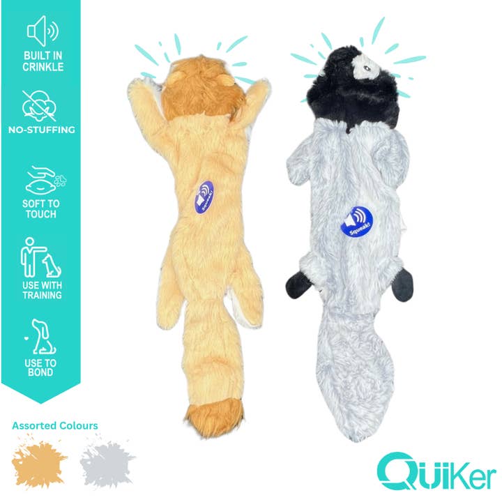 43cm No-stuff- Super Soft - Squeak & Crinkle - Dog Toy - 6PK and other Purchase Wholesale stuff toys. Free Returns & Net 60 Terms on Faire trending on Faire.